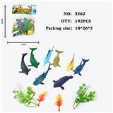 OBL10009400 - 仿真野生动物实心模型玩具儿童玩具亲子互动摆件8只海洋套装