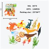 OBL10009412 - 仿真野生动物实心模型玩具儿童玩具亲子互动摆件11只海洋套装