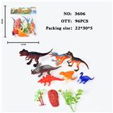 OBL10009440 - 仿真野生动物实心模型玩具儿童玩具亲子互动摆件7只装恐龙