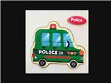 OBL10016117 - 木制3D立体拼图-警车