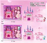 OBL10019075 - 城堡（带灯光音乐包电）配KT猫家具
