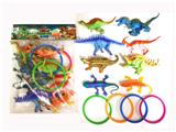 OBL10021694 - 套圈PVC恐龙蜥蜴套装（12PCS）