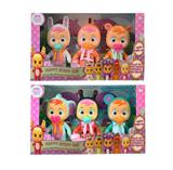 OBL10022928 - 5寸实身独角兽哭泣娃娃带流眼泪功能带奶瓶，带奶嘴，领巾6款混装