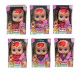 OBL10022936 - 10寸6款混装搪胶会流眼泪哭泣娃娃带七彩灯光四声IC