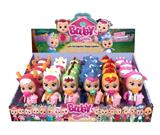 OBL10022947 - 5.5寸实身哭泣娃娃带流眼泪功能带奶瓶，奶嘴，领巾。6款24PC混装