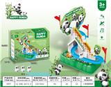 OBL10023603 - 小熊猫爬楼梯电动滑行轨道声光小白熊儿童益智玩具

3只小熊猫爬楼梯灯光音乐（不包电）