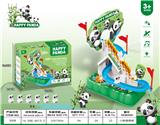 OBL10023604 - 小熊猫爬楼梯电动滑行轨道声光小白熊儿童益智玩具

6只小熊猫爬楼梯灯光音乐（不包电）