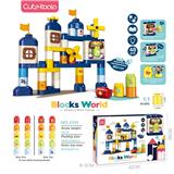 OBL10026763 - 西文语音识别DIY城堡带灯光音乐积木（48PCS）