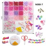 OBL10028185 - DIY串珠盒（玫红色系）