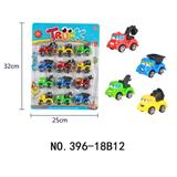 OBL10029507 - 4款4色回力工程车