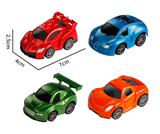 OBL10029554 - 4款4色喷漆回力车模