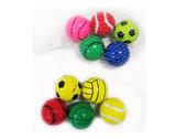 OBL10034526 - 4.5CM网袋5粒混装弹跳球