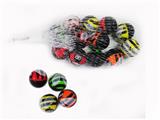 OBL10034574 - 2.7CM网袋12粒蜜蜂弹跳球
