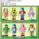 OBL10035958 - 8-9CM虚拟世界索尼克公仔 4只盒装2款