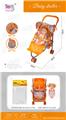 OBL10039707 - 婴儿遮阳万向手推车（铁）+公仔
