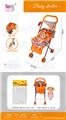 OBL10039708 - 婴儿遮阳手推车（铁）+公仔