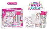OBL10040078 - DIY贴钻水瓶-独角兽(500ML,3片钻贴,1片刮刮贴)