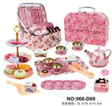 OBL10041974 - 过家家马口铁玫瑰花甜品塔茶具