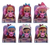 OBL10045411 - 14寸搪胶带头发哭泣娃娃带四声音乐cry Babies-Tutti Fritti带流眼泪功能，带吸水奶瓶，带奶嘴  6款毛绒布料版混装