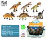 OBL10045796 - 6只38CM带发声搪胶充棉恐龙展示盒装