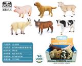 OBL10045798 - 6只38CM搪胶充棉牧场动物展示盒装