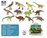 OBL10045800 - 12只20-35CM搪胶充棉恐龙展示盒