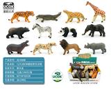 OBL10045801 - 12只20-35CM搪胶充棉野生动物展示盒