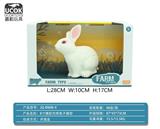 OBL10045807 - 8寸搪胶充棉白兔