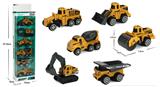 OBL10046184 - 7.5X4X4.5 CM 六只庄滑行工程车,6款车型
