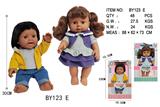OBL10053115 - 12寸全身搪胶带头发黑人娃娃           (肥童baby doll)       站姿 2款混装