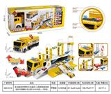 OBL10054327 - 多功能变形惯性灯光音乐＋工程货柜收纳车（配8只4色翻倒小车）（2颗 1.5V AA电池-不包电）