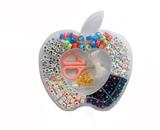 OBL10060863 - 圣诞+爱心+英文+剪刀线包扣开口圈龙虾扣（10格）