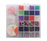 OBL10060870 - 米珠+万圣+爱心+英文+剪刀线包扣开口圈龙虾扣