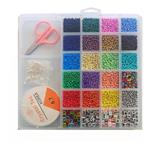 OBL10060872 - 米珠+俄文+英文+剪刀线包扣开口圈龙虾扣