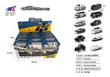 OBL10061290 - 1:64滑行合金警察车(24PCS)