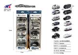 OBL10061324 - 1:64滑行合金警察车(6PCS)