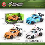 OBL10064429 - (GCC)小号灯光音乐回力骨架皮卡警车