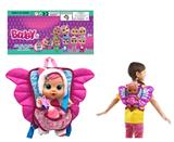 OBL10065525 - 大蝴蝶背包14寸搪胶毛绒女孩版哭泣娃娃带四声音乐cry Babies-Tutti Fritti带流眼泪功能，带吸水奶瓶，带奶嘴