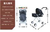 OBL10068311 - 纯黑色牛仔布推车