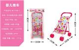OBL10068362 - 卡头袋圆点婴儿推车(铁)
