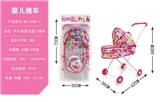OBL10068364 - 卡头袋圆点婴儿推车(铁)