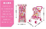 OBL10068365 - 卡头袋圆点婴儿推车(铁)