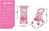 OBL10068366 - 卡头袋圆点婴儿推车(铁)