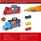 OBL10069901 - 手提礼盒货柜滑行拖头车载3只滑行汽车总动员（丙）