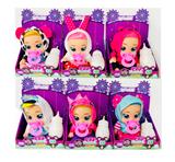 OBL10070272 - 10寸搪胶裙子系列带头发哭泣娃娃cry babies带喝水流眼泪功能 带4声IC 奶瓶奶嘴带包电（6款混装）