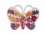 OBL10070518 - 儿童DIY粉红盒珠中珠串珠-蝴蝶