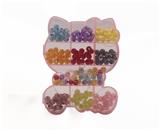 OBL10070522 - 儿童DIY粉红盒珠中珠串珠-KT猫