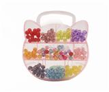 OBL10070525 - 儿童DIY粉红盒珠中珠串珠-猫头