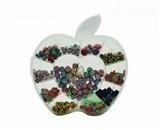 OBL10070529 - 儿童DIY透明盒瓷白串珠-苹果