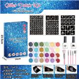 OBL10070697 - 彩色舞台闪粉化妆纹身套装